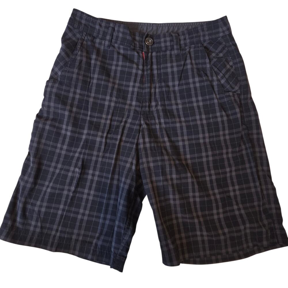 Lululemon Kahuna Plaid Shorts Men's sz 30, inseam 10" Gray & Black